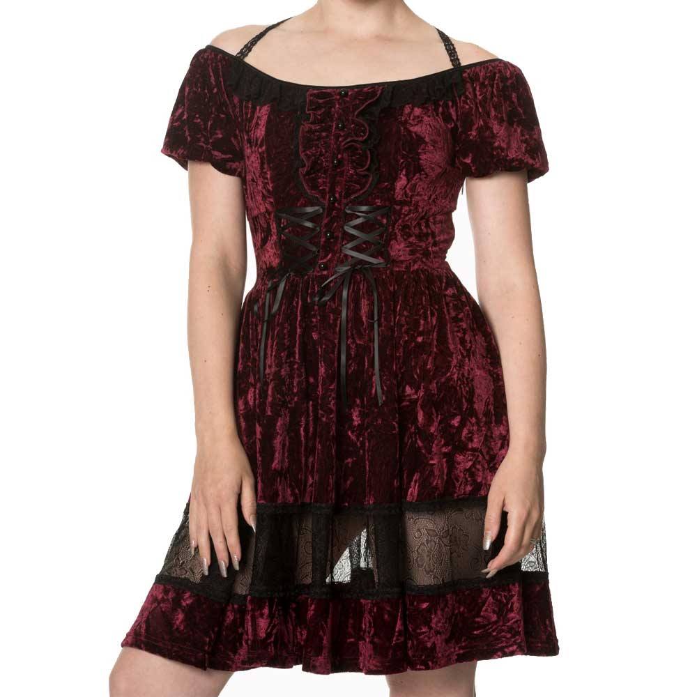 Banned - DARING UNTIL DAWN Robe courte - Bordeaux rouge/Rouge Product image